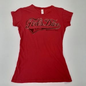 3/$20 Women's girls dive academy t shirt size L
